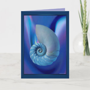 Blue Seashell-kort Kort