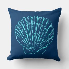 Blue Seashell Kudde