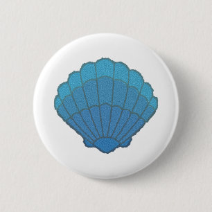 Blue Seashell Mosaic Knapp