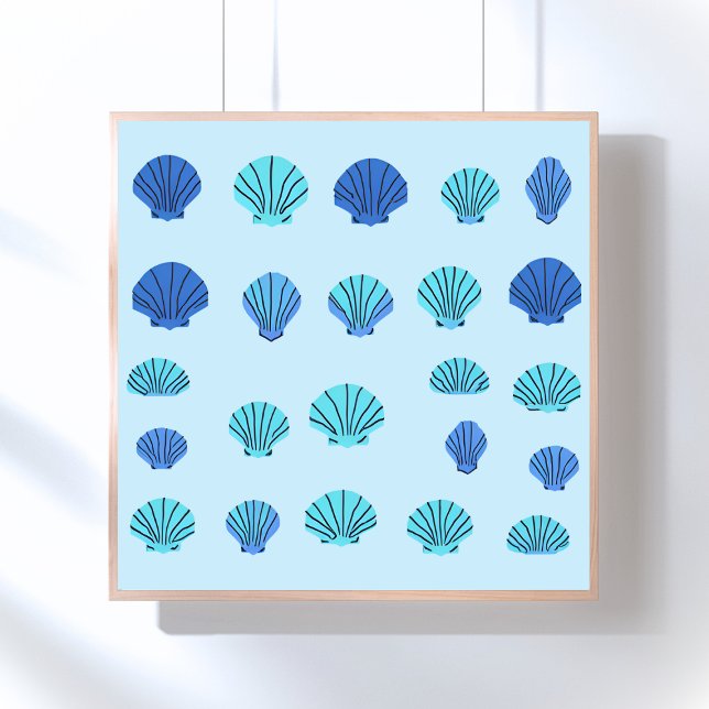 Blue Seashell Poster (Skapare uppladdad)