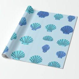 Blue Seashell Presentpapper