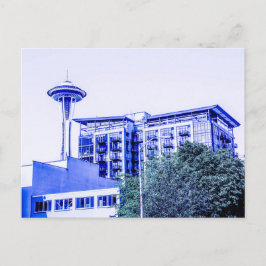 Blue Seattle Vykort