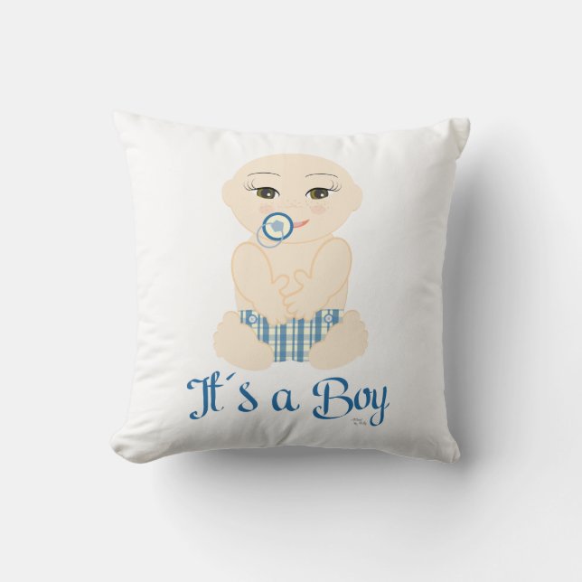 Blue Shades Newborn Design Kudde (Framsida)