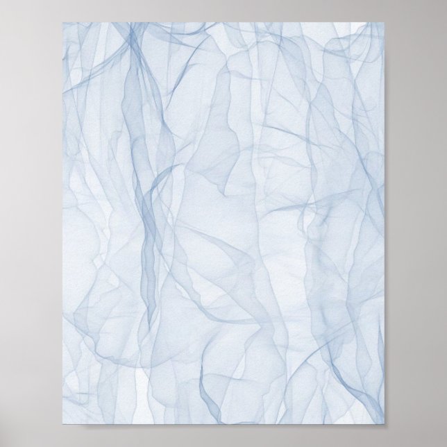 Blue Shadow Mönster Poster (Framsidan)