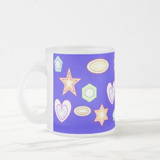 Blue Shapes mug Frostad Glasmugg