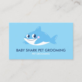 Blue Shark Fish | Baby Sitter Care Visitkort