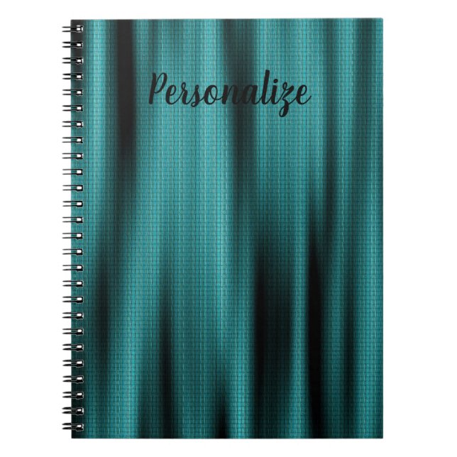 Blue Sheen Struktur personalize Monogram Anteckningsbok (Framsidan)