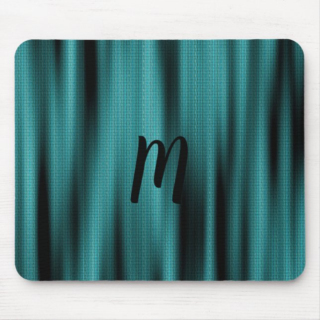 Blue Sheen Struktur personalize Monogram Musmatta (Framsidan)