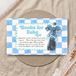 Blue She's Ready to Pop Baby Shower Books for Baby Tilläggskort