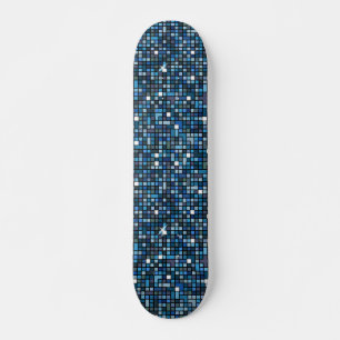 Blue Shimmer Mini Skateboard Bräda 18,5 Cm