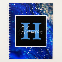 Blue Shimmer Namn & Monogram