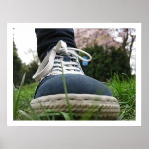 Blue Shoe Makro Poster