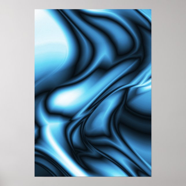 Blue Silk wave Poster (Framsidan)