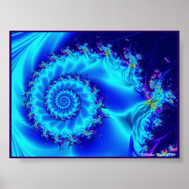 Blue Silke Spiral Poster (Framsidan)