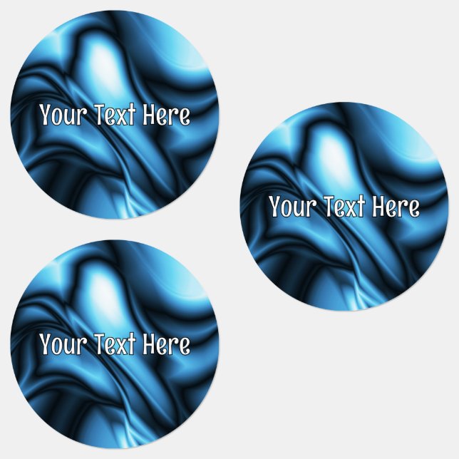 Blue Silke-våg Klistermärke (Grupp)