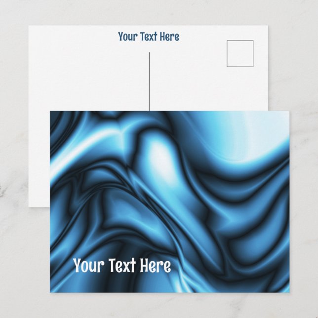 Blue Silke Vykort (Fram/baksida)