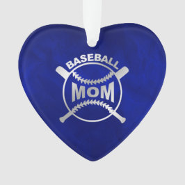 Blue Silver Baseball Mamma