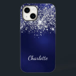 Blue silver glitter namn<br><div class="desc">En blå bakgrund. Den blå färg är ojämn. Dekorerad med faux glitter damm. Anpassa och lägg till ett namn. Det första namn är skrivet med ett modernt handskript i stil.</div>