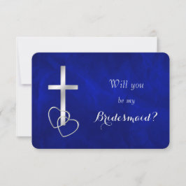 Blue Silver Kor kommer att bli min bridesmaid Inbjudningar