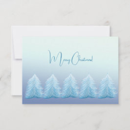 Blue Silver Nordic God jul Tack Kort