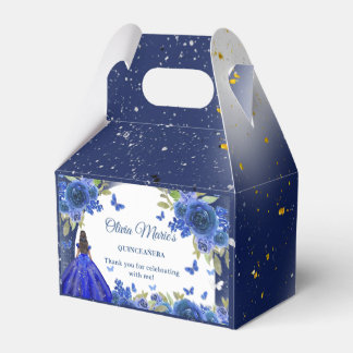 Blue Silver Ro Quinceanera Birthday Presentaskar