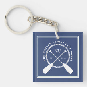 Blue Sjö House Monogram Crossed Paddles