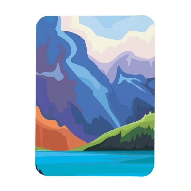 Blue sjö magnet (Vertikal)