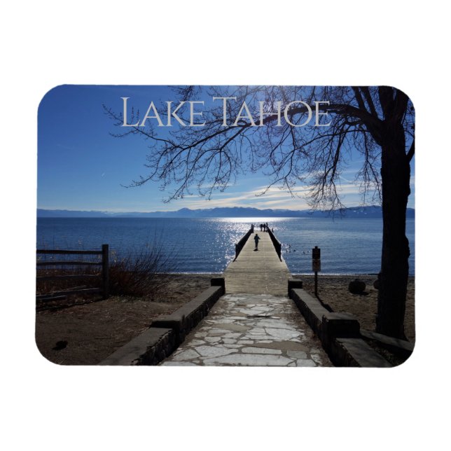 Blue Sjö Tahoe Pier Magnet (Horisontell)