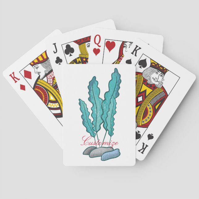 Blue Sjögräs Algae Thunder_Cove Casinokort (Baksidan)