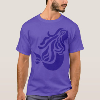 Blue sjöjungfru Girl Siren T Shirt