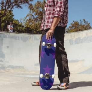 Blue Skateboard Lila Stars HAMbyWG