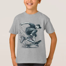 Blue Skateboarder Burnt Orange Grattis på födelsed