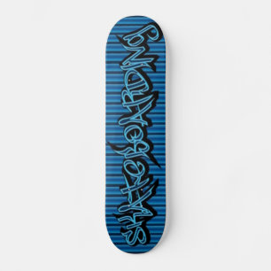 Blue Skateboarding (blått skateboardspel) - Skateb Skateboard Bräda 21,5 Cm