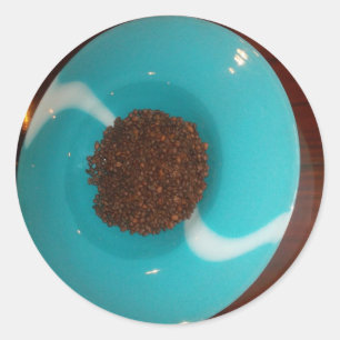 Blue Skeezer Runt Klistermärke