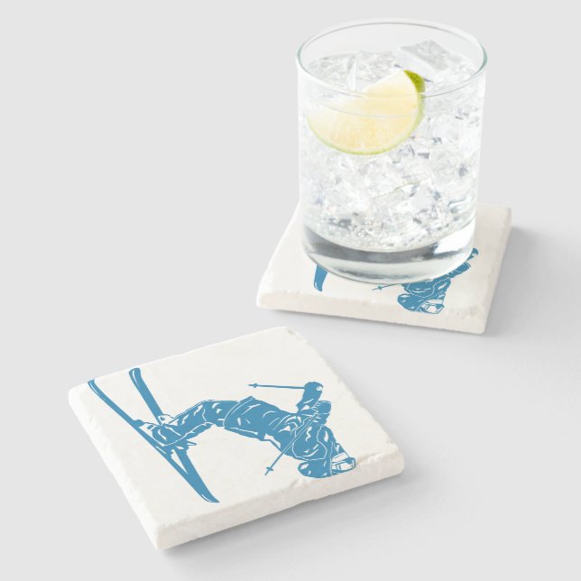 Blue-Skier Underlägg Sten (Sidan)