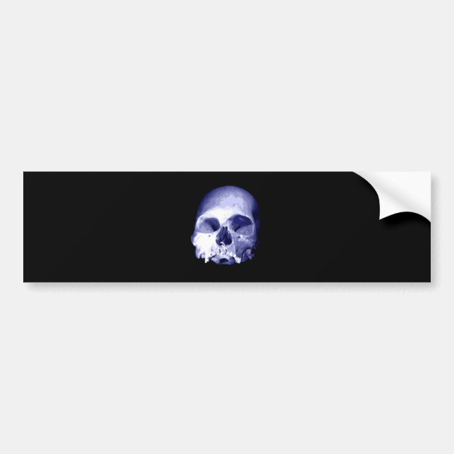 Blue Skull Bildekal (Framsidan)