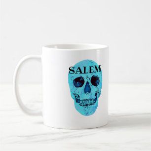 Blue Skull Coffee Mugg, Salem Massachusetts Kaffemugg