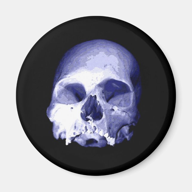 Blue Skull Magnet (Framsidan)