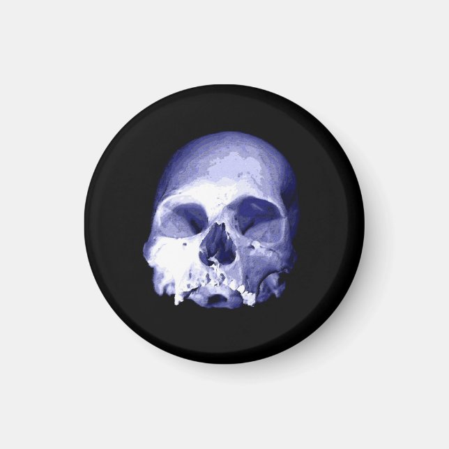 Blue Skull Magnet (Framsidan)