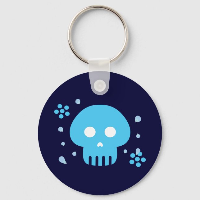 Blue Skull Nyckelring (Framsida)