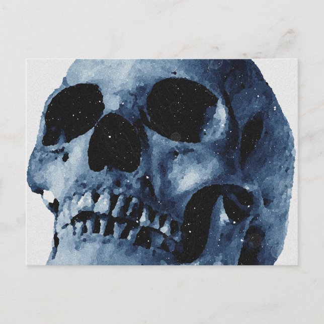 Blue Skull Vykort (Framsida)