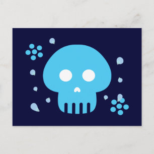 Blue Skull Vykort