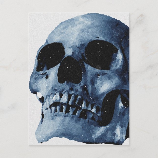 Blue Skull Vykort (Framsida)