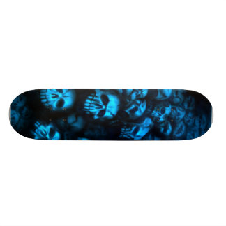 Blue skulls-Skateboard Mini Skateboard Bräda 18,5 Cm