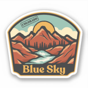 Blue Sky, Colorado Klistermärken