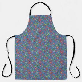 Blue Sky | Dancing Watercolor Daisies Apron
