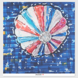 Blue Sky Hot Air Balloon Klistermärken