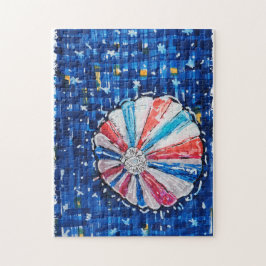 Blue Sky Hot Air Balloon Pussel