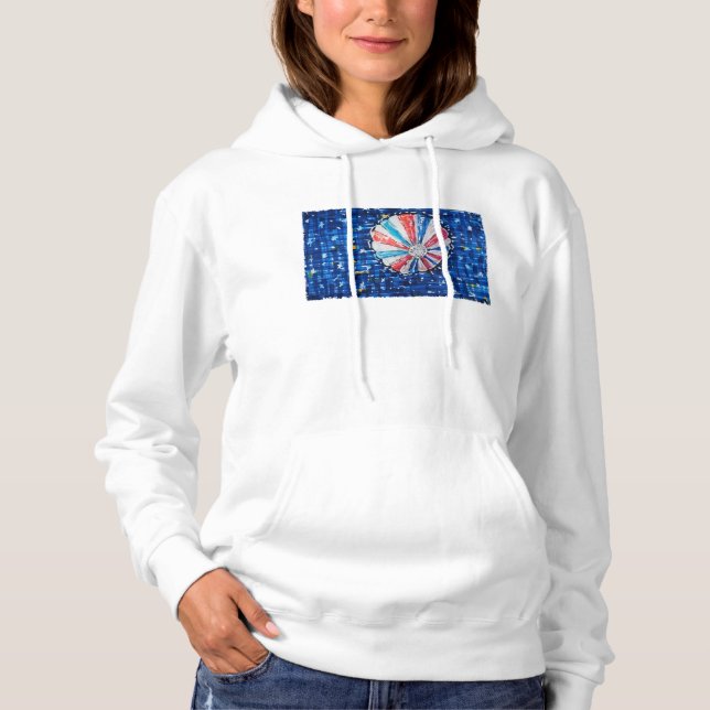 Blue Sky Varm Luft Ballong T Shirt (Framsida)