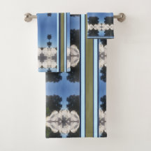 BLUE SKYFLOWER DRYSME1 TVÄTTAR TRASA OCH BATH SET